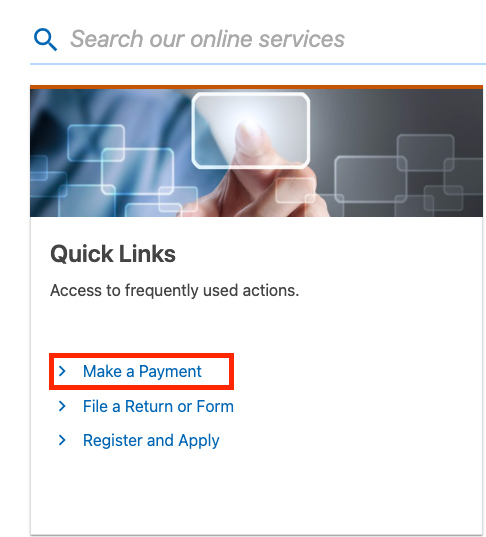 Maine Estimated Tax Portal - Make a payment.png