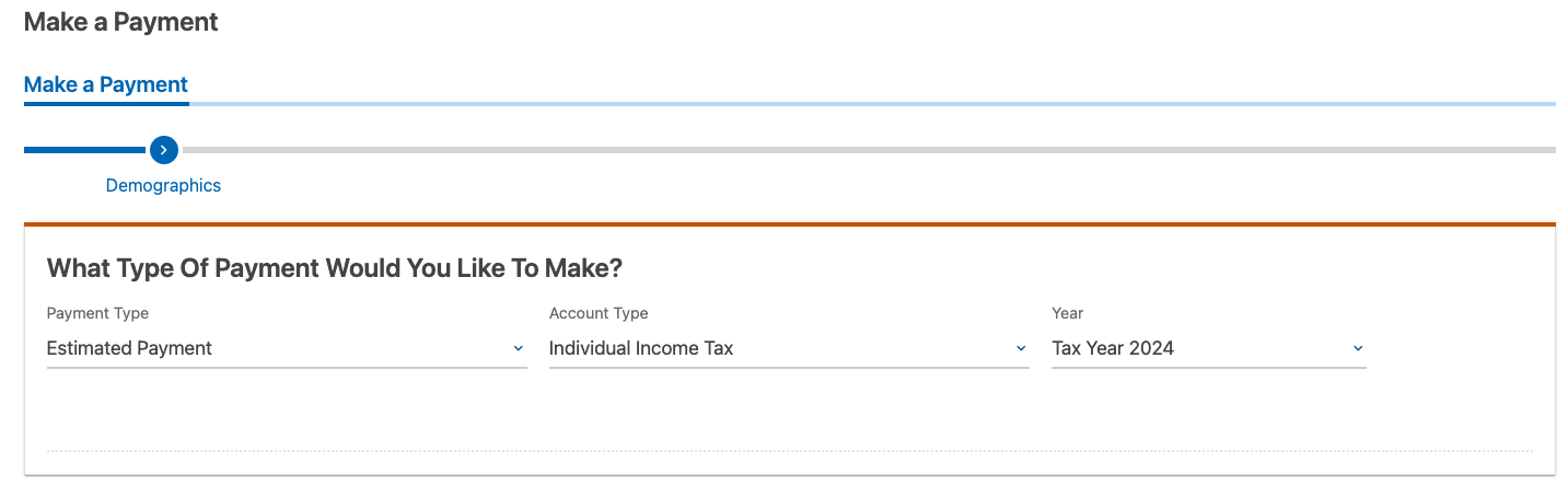Maine Estimated Tax Portal - type of payment.png