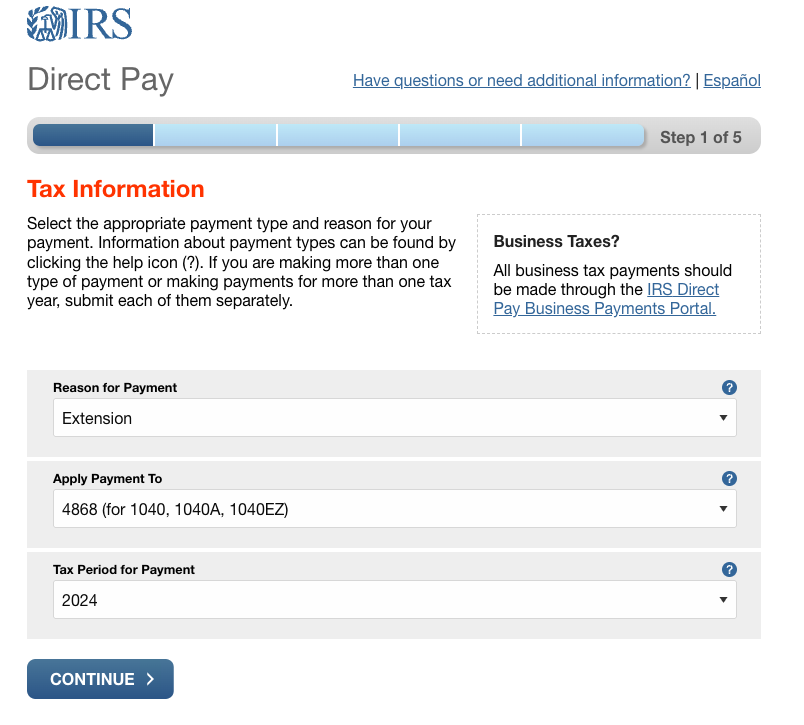 Extension IRS payment 2024ty.png