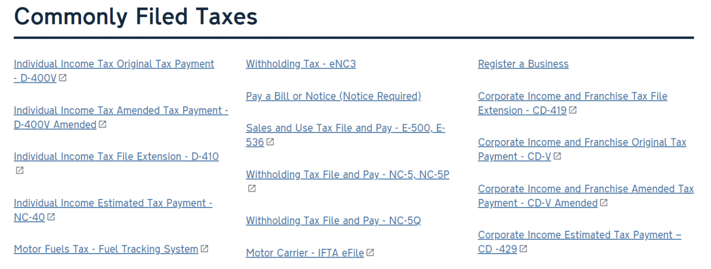 Paying State Income Tax in North Carolina – Heard