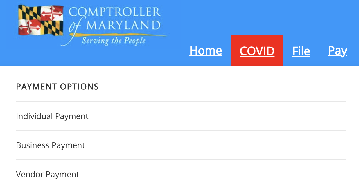 Paying State Tax in Maryland Heard