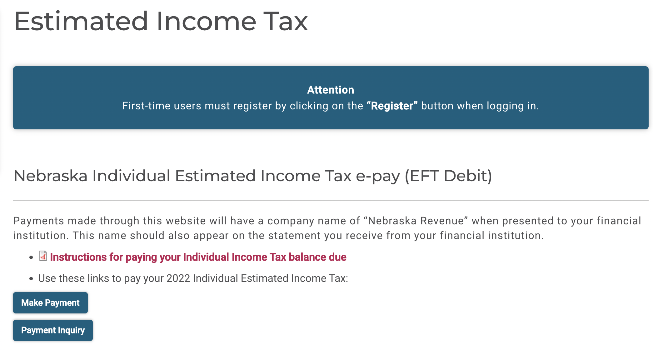 Paying State Tax in Nebraska Heard